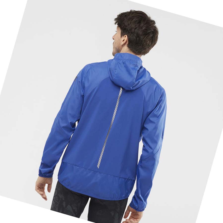 Salomon BONATTI CROSS WIND WINDBREAKERS Kabát Férfi Kék | HU 2360LIS